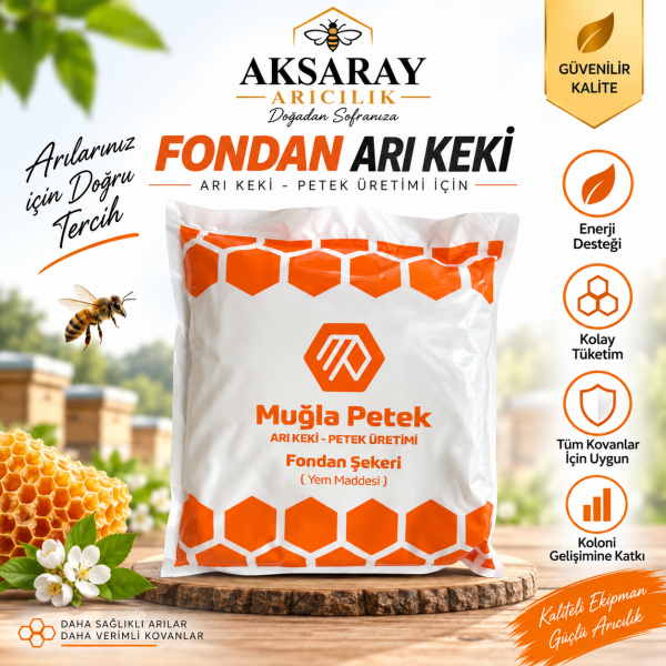 Fondan Arı Keki 1 KG – Arı Besleme Yemi (100 kg ve üzeri ücretsiz kargo)