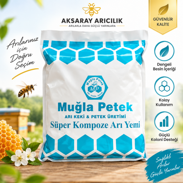 Süper Kompoze Arı Keki 1 KG (100 kg ücretsiz kargo)