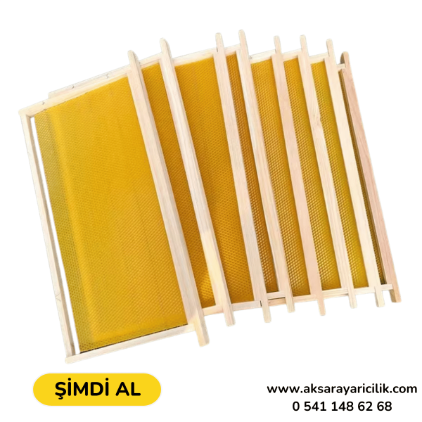 Hazır Takılı Petekli Çerçeve (Mumlu Arı Kovan Çıtası)