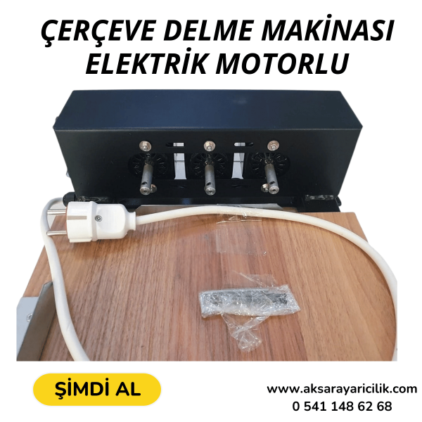 Çerçeve Delme Makinası - Motorlu 3'Lü