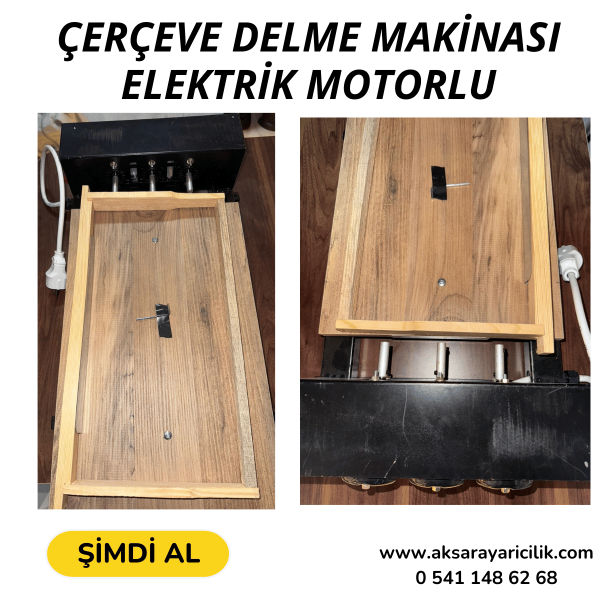 Çerçeve Delme Makinası - Motorlu 3'Lü