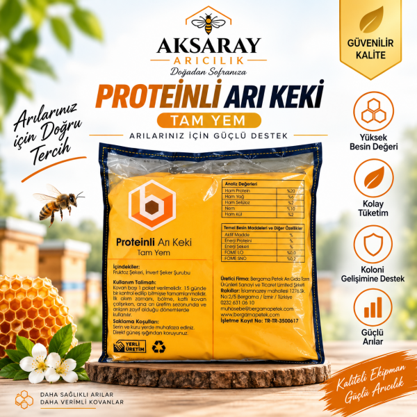 Proteinli Arı Keki Bergama Petek – Arı Besleme Keki Tam Yem