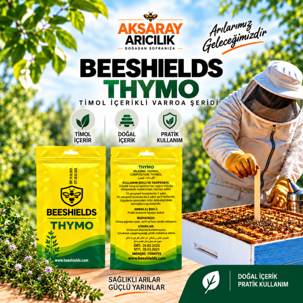 Beeshields Thymo Timol İçerikli Arıcılık Şeridi 10 Lu