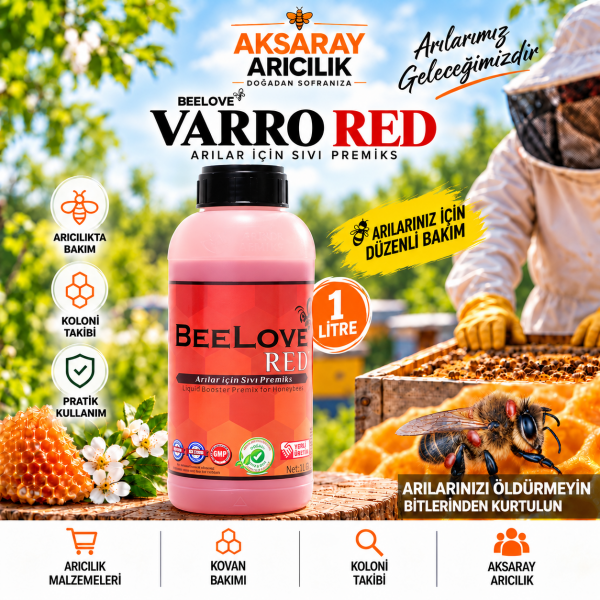BeeLove Red 1 Litre – Arılar İçin Sıvı Premiks